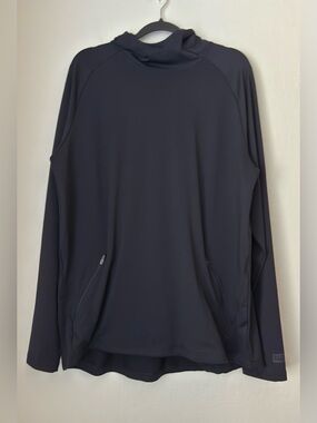 Barbell Stealth Hoodie in Black Men’s Large Performance Activewear Workout Gym